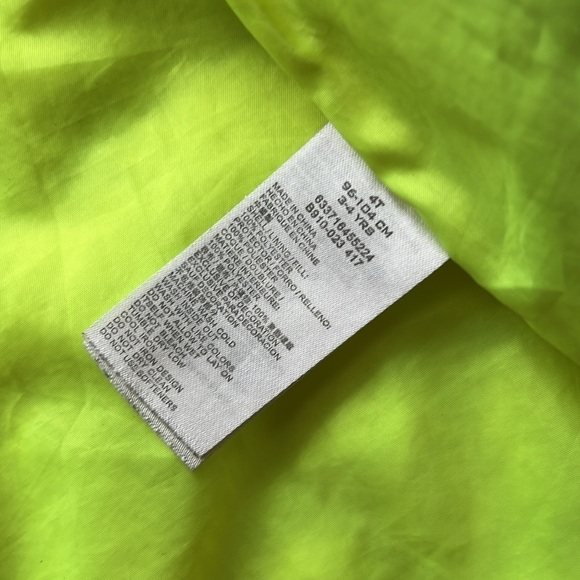 Nike Black and Gray with Neon Yellow Windbreaker Jacket Size 4T - Picture 7 of 9